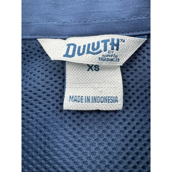 Duluth Trading Jacket Mens XS Blue No Fly Zone Insect Repellent Ripstop Utility - Picture 4 of 15